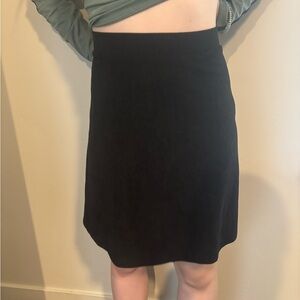 SHEIN Black A-Line Knee-Length Skirt for Work